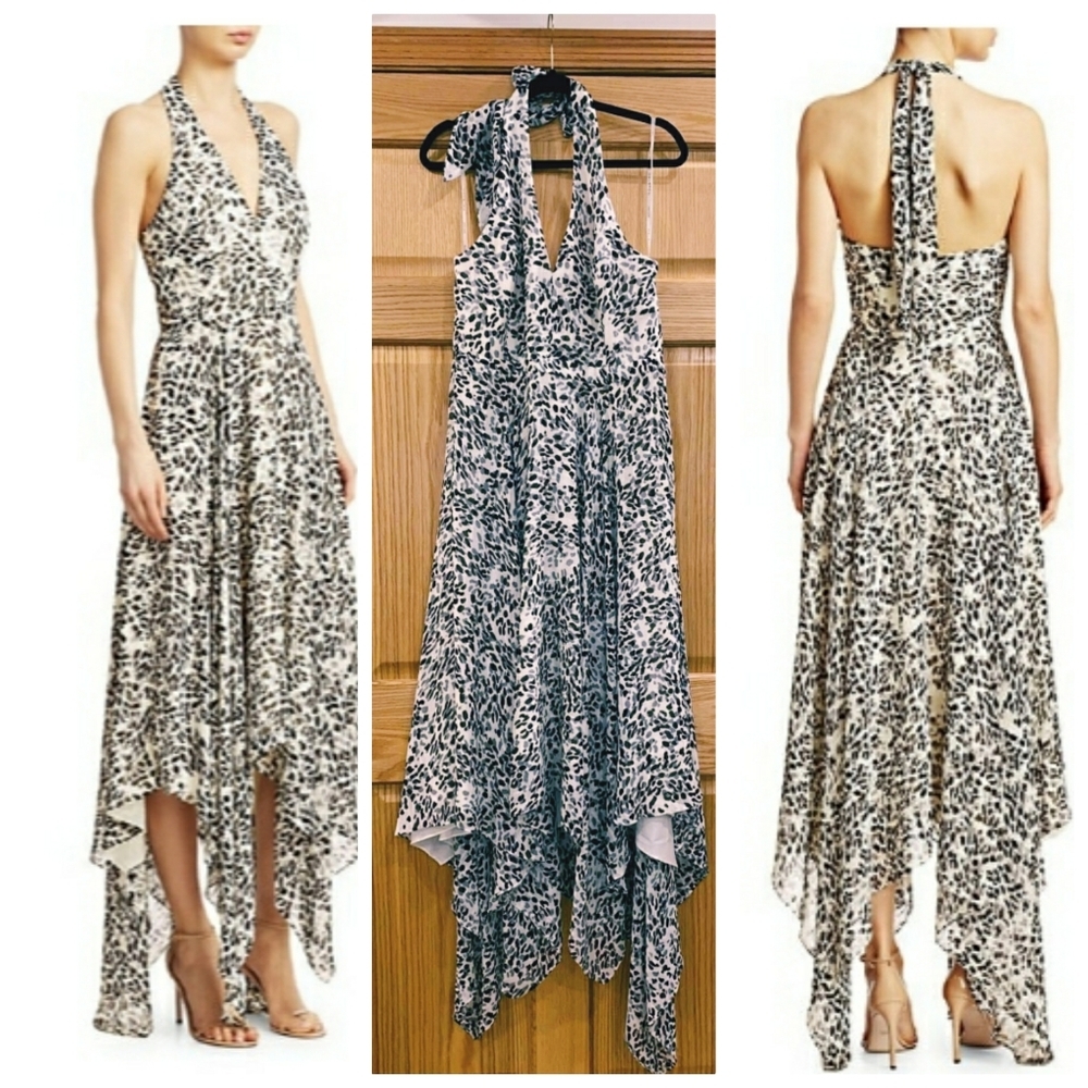 Halston Heritage One Shoulder Draped Dress - Picture 3 of 15